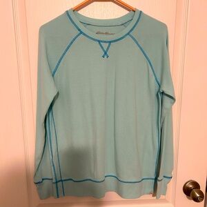Eddie Bauer Sky Blue Crew Neck Shirt